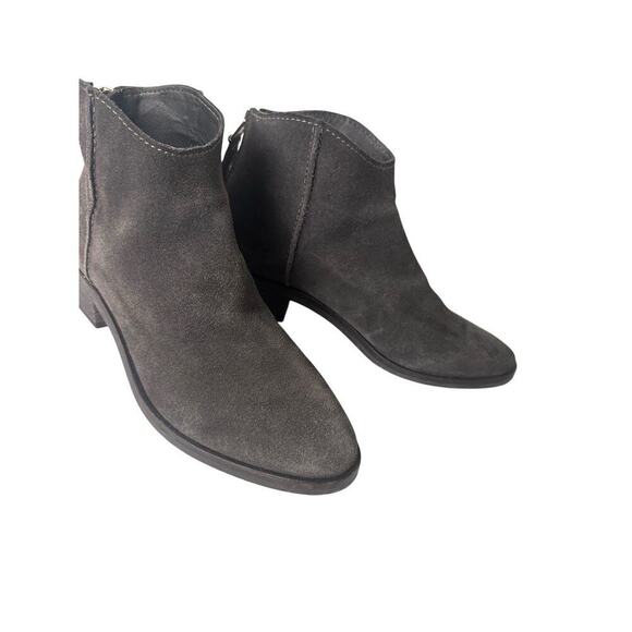 Dolce Vita Gray Suede Tucker Ankle Bootie Charcoal Zip Up Boho Western Sz. 7.5 - Picture 15 of 16